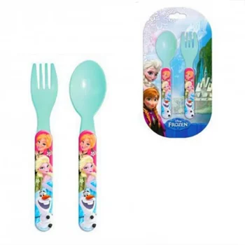 Set două tacâmuri plastic Frozen, reutilizabile