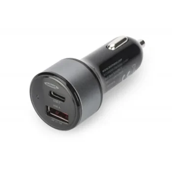 Încărcător auto 38W, 6.50x2,50cm, 2 Porturi USb Type C si A