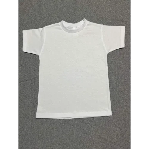Tricou alb simplu, copii