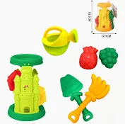 Moară pentru apă și nisip 18*12 cm cu 5 accesorii pentru plajă