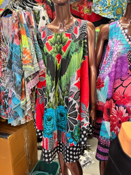 Rochie colorată, de vară, midi, diverse imprimeuri