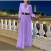 Salopetă elegantă, mov deschis, mărime L