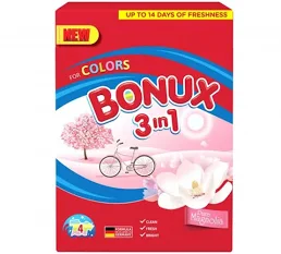 Bonux detergent rufe automat pudra 400g 3in1 Magnolie