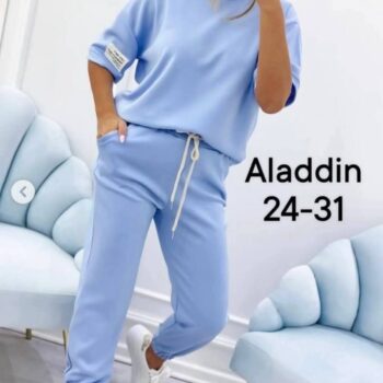 Compleu sport-casual, mesaj *Life isn*t perfect, but your life can be*, albastru