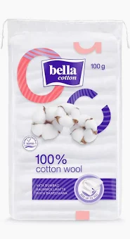 Vată din Bumbac 100% Bella 100g