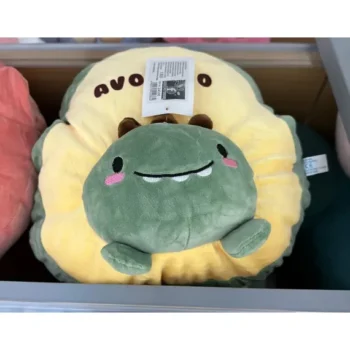 avocado Jucărie de pluș cu păturică, formă de avocado, cu broscuță