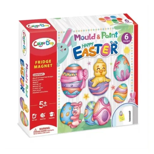Set pictură pentru Paște, cu magneți incluși, plus 6 forme