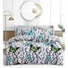 lenjerie 3 Lenjerie, Bumbac Satinat, 200×230, pentru pat dublu, 4 Piese, fete de perna 50x70cm Incluse
